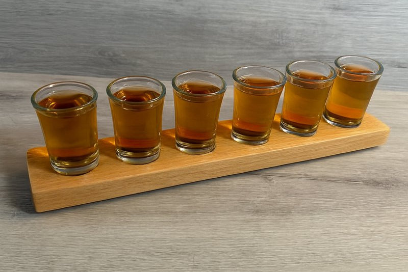 Birch Dessert or Alcohol Shooter Set with Spoons