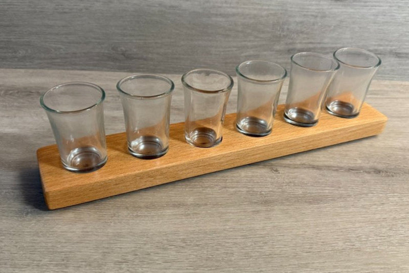 Birch Dessert or Alcohol Shooter Set with Spoons